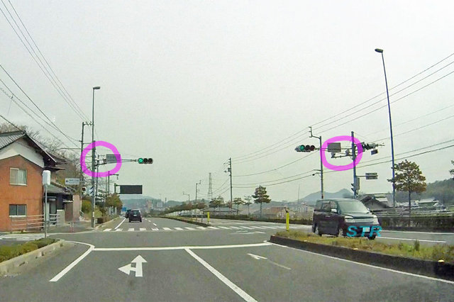 丸亀市綾歌町栗熊東 国道32号線のNシステム