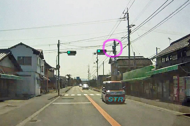 多度津町葛原 県道25号線のNシステム