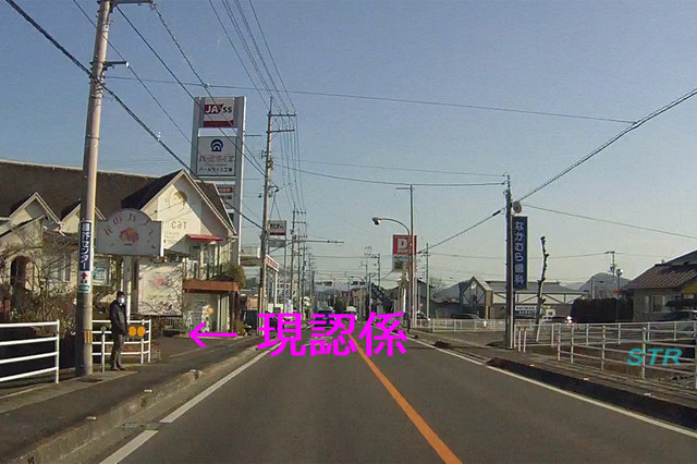 高松市一宮町 県道12号線 一宮交番でのシートベルト取り締まり