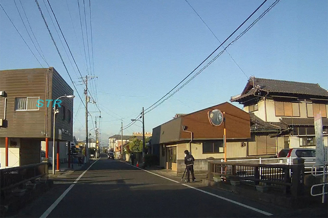 三豊市高瀬町 高瀬駅西側での可搬式オービスによる速度違反取り締まり
