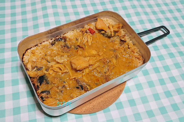 メスティンでカレーさばご飯を作る