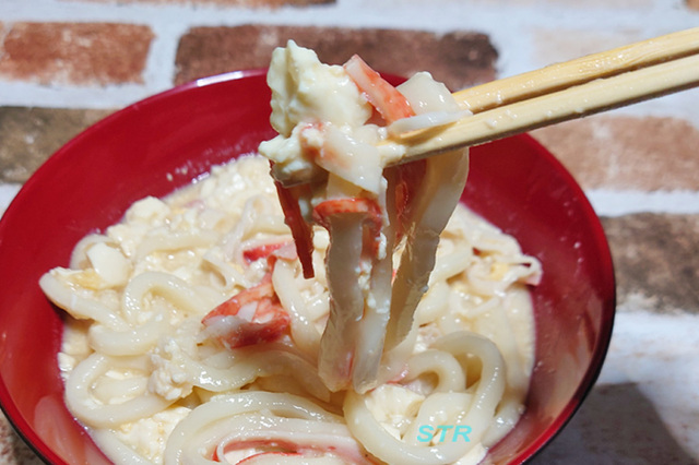 かに玉豆腐うどんを作る