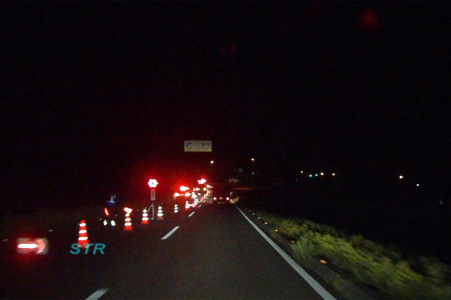 多度津町見立 県道21号下り車線 久保谷交差点付近での飲酒運転取り締まり
