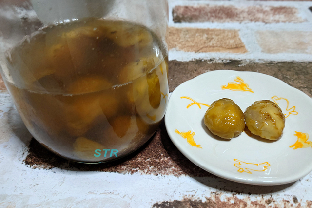 栗の甘露煮を作る