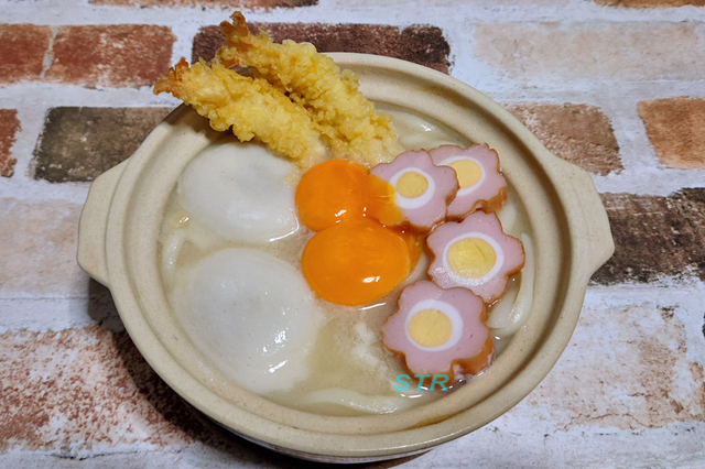 年明けあん餅白味噌うどん鍋を作る