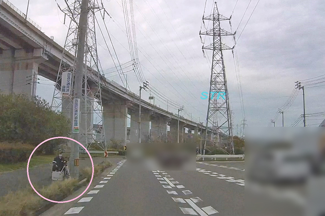 坂出市川崎町 県道192号上り車線 番の州公園西側でのネズミ捕り