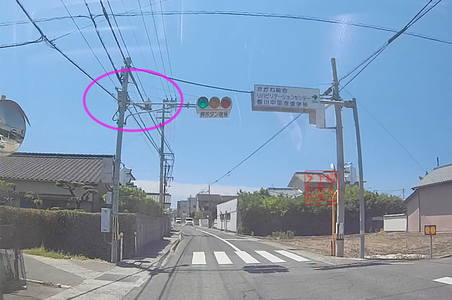 高松市田村町 県道172号線のNシステム