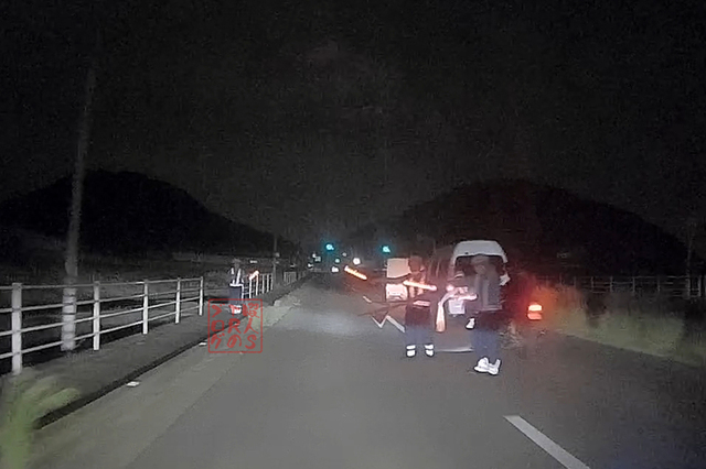 坂出市青海町 県道161号下り車線 JAはまかいどう松山産直店付近での飲酒運転取り締まり