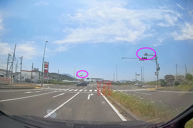 丸亀市綾歌町岡田下 国道32号線のNシステム