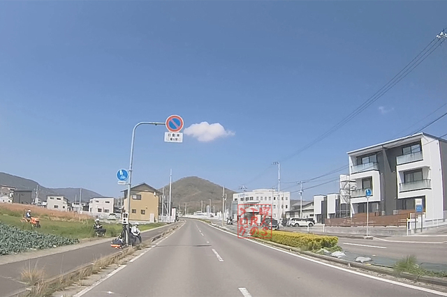 高松市香西北町 県道16号下り車線 旧Hシステム付近での可搬式オービスによる速度違反取り締まり